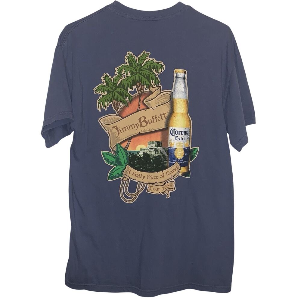 Vintage 2005 Jimmy Buffett A Salty Piece Of Land Tour Corona Promo Shirt M